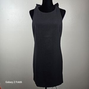 Neiman Marcus Black Ruffle Back Dress 8 | Sleeveless Cocktail Party New W/Tags